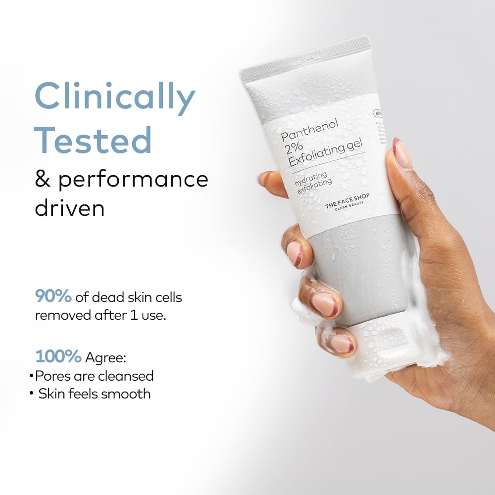 The Face Shop Alltimate exfoliator with frosted bottle suggests ritual-friendly skincare.