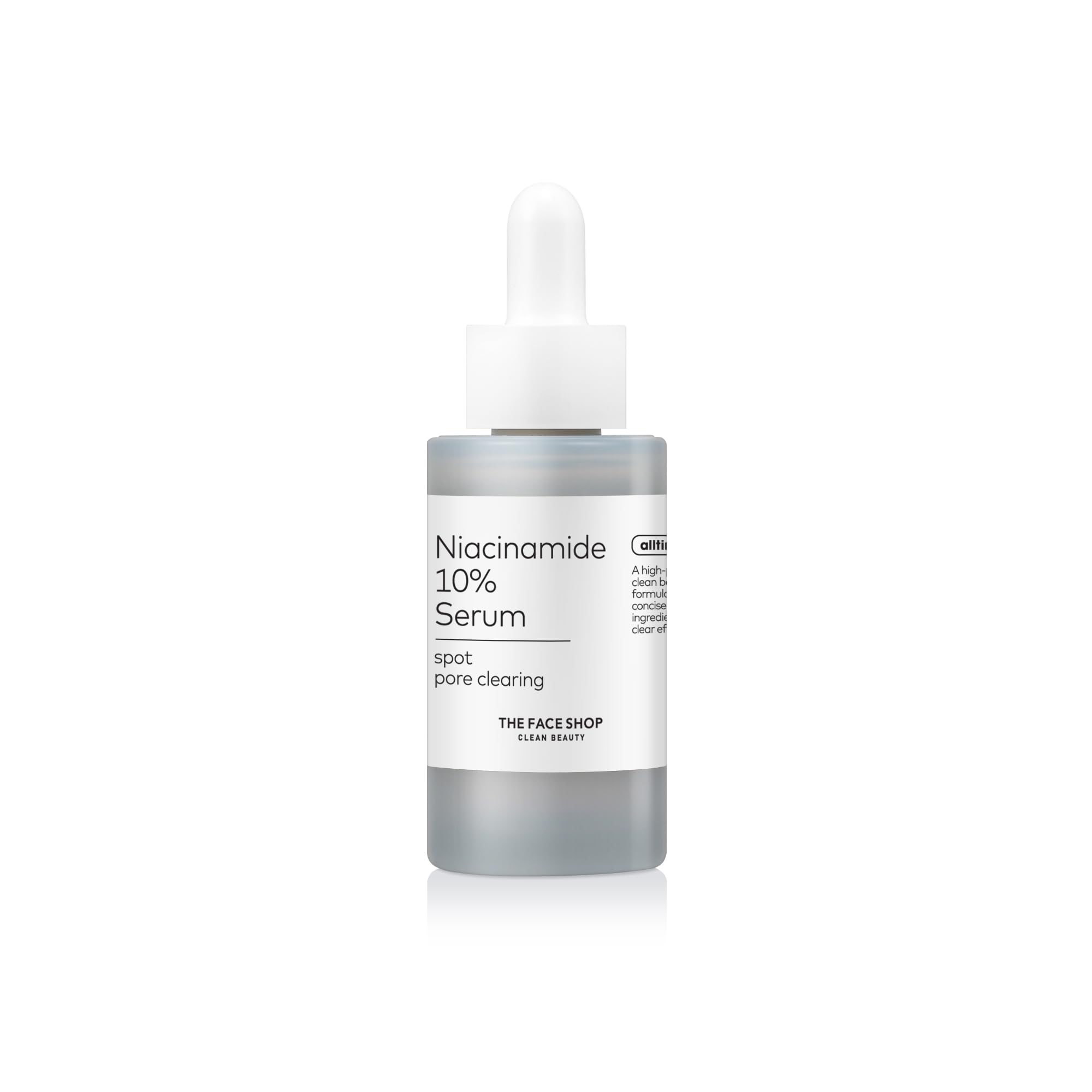 The Face Shop Alltimate Niacinamide serum bottle ready for daily routine.