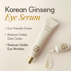 The Face Shop Ginseng Glow Eye Serum showcases a lightweight, fast-absorbing texture.
