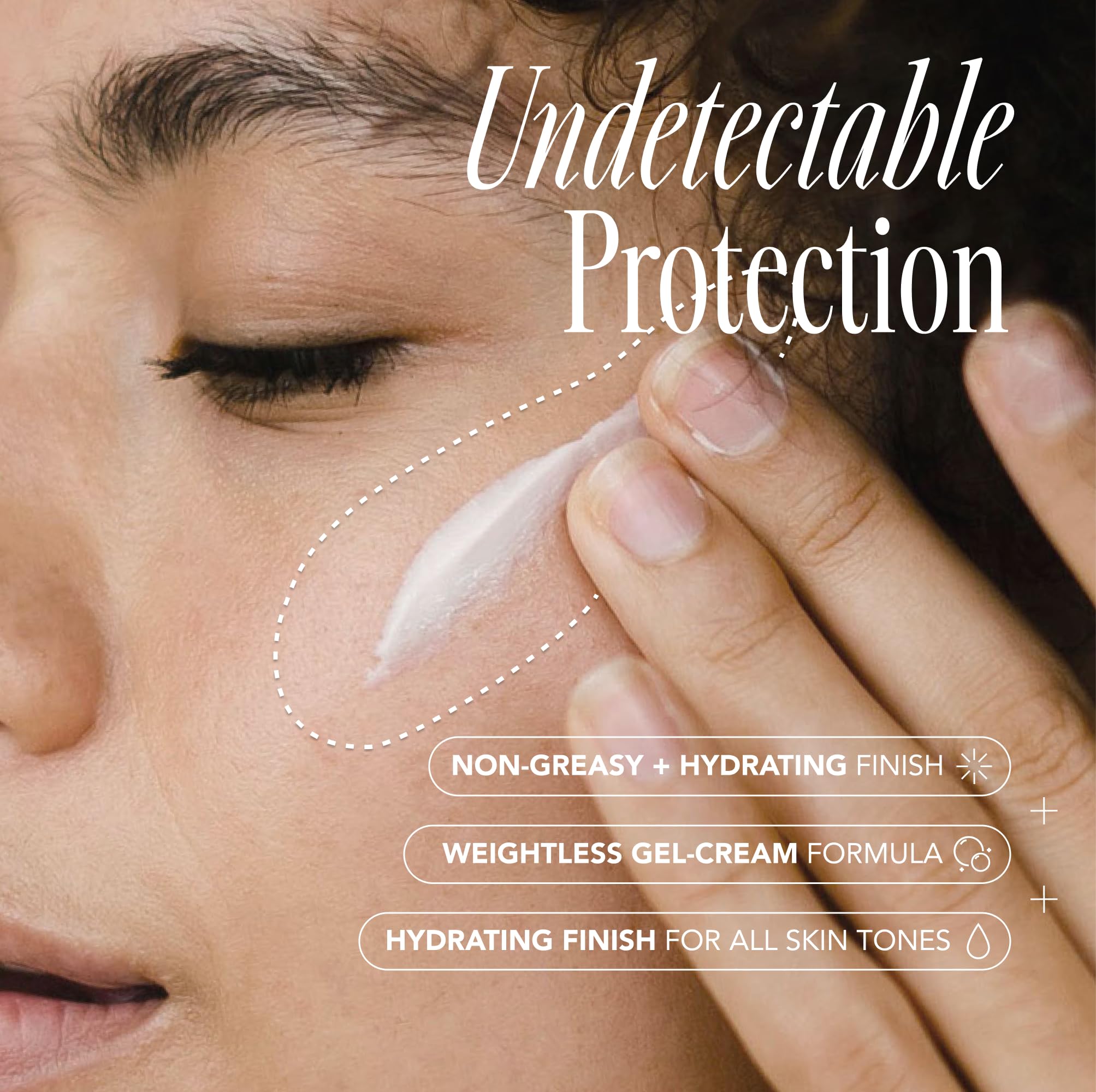The Face Shop Hydro Sun Barrier panthenol close-up shows hydrating formula.