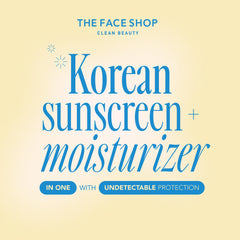 The Face Shop Hydro Sun Barrier swatch on skin highlights fast absorption.