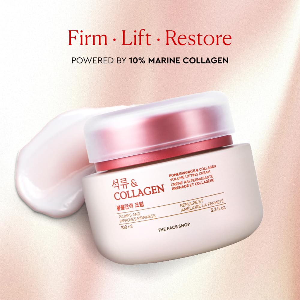 The Face Shop eye cream jar closeup highlights creamy texture ideal for smoothing dryness.