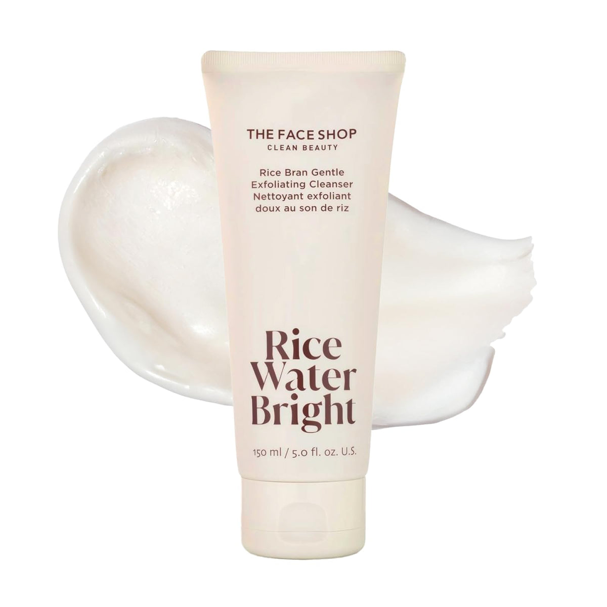 The Face Shop Rice Water Bright cleanser bottle, a hydrating daily cleanse