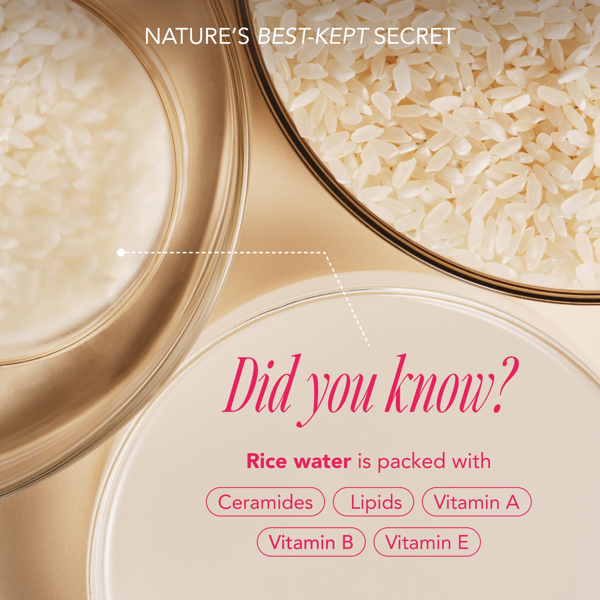 The Face Shop Rice Water Bright cleansing oil mini dissolves makeup and SPF for a fresh finish.