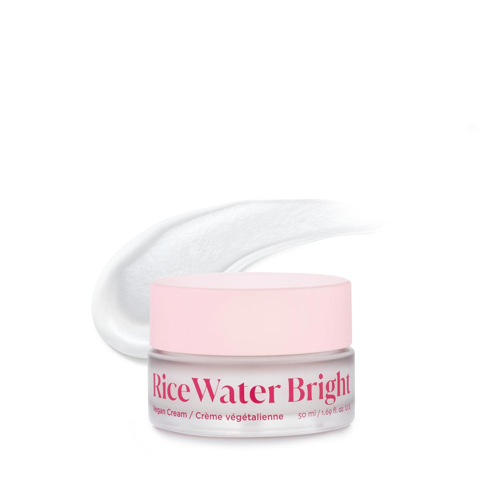 The Face Shop Rice Water Bright Cream bottle for quick hydration and effortless absorption
