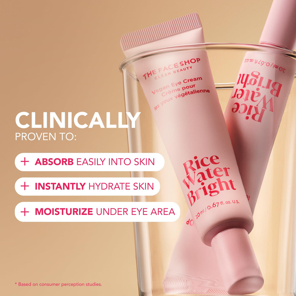 The Face Shop Rice Water Bright face cream tube for lasting moisturization.