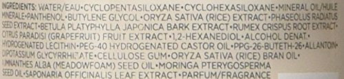 The Face Shop rice-water bright ingredients panel emphasizes natural care.