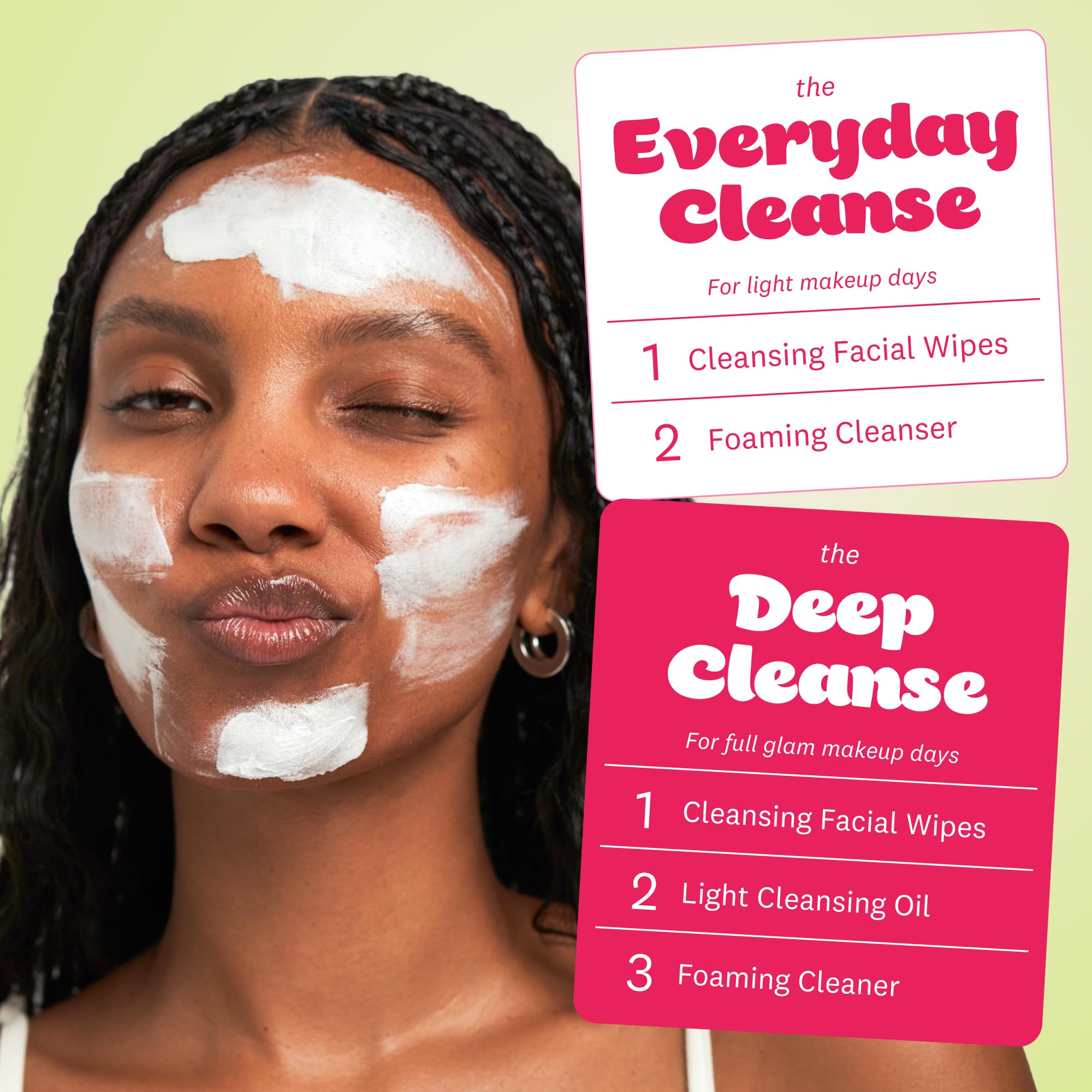 The Face Shop Rice Water Bright makeup removal foamy cleanser removes waterproof makeup