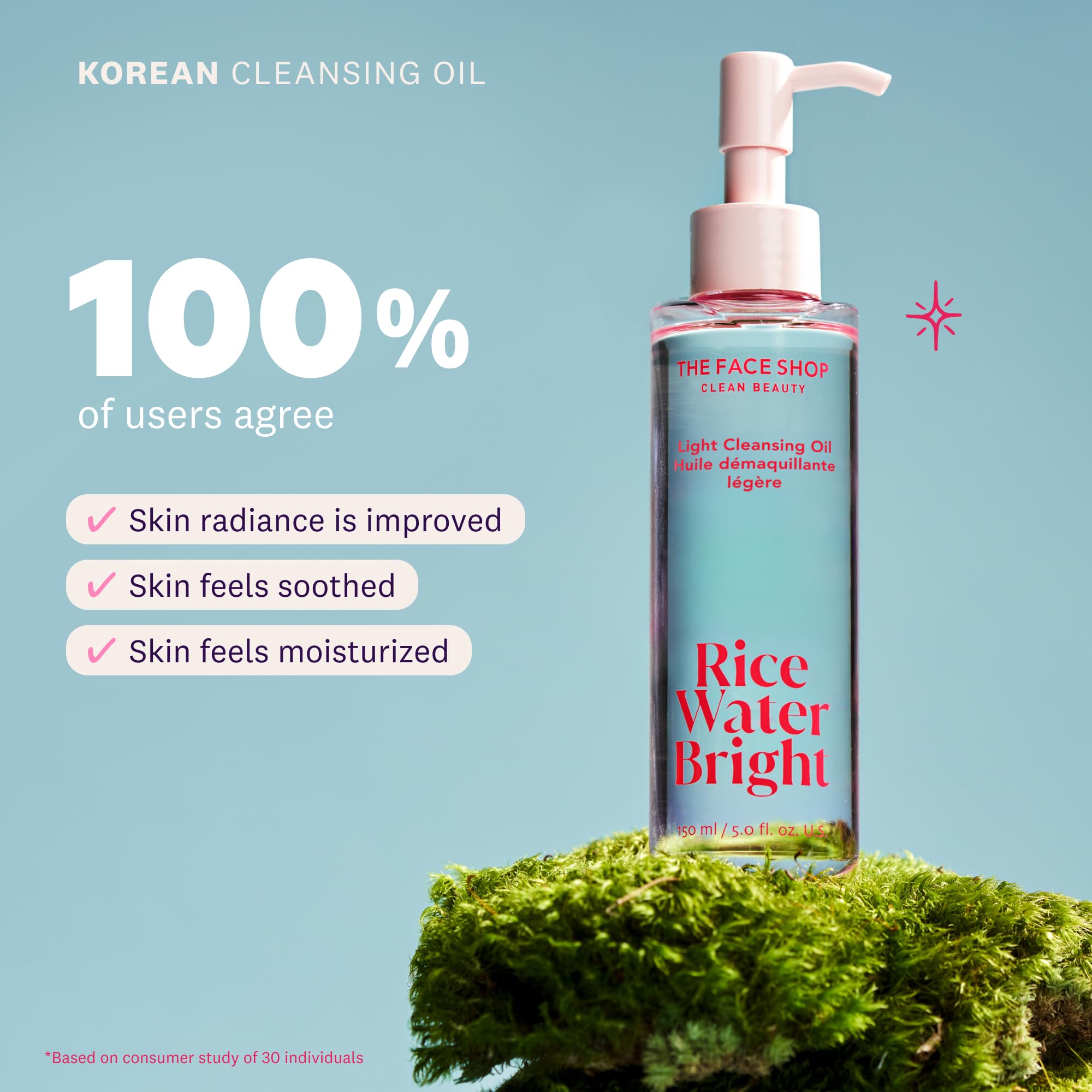 The Face Shop Rice Water Bright rice water ceramide image signals vitamin-rich hydration.