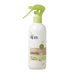 The Face Shop Smooth Skin Body Peel Spray bottle offers gentle exfoliation for smoother skin.