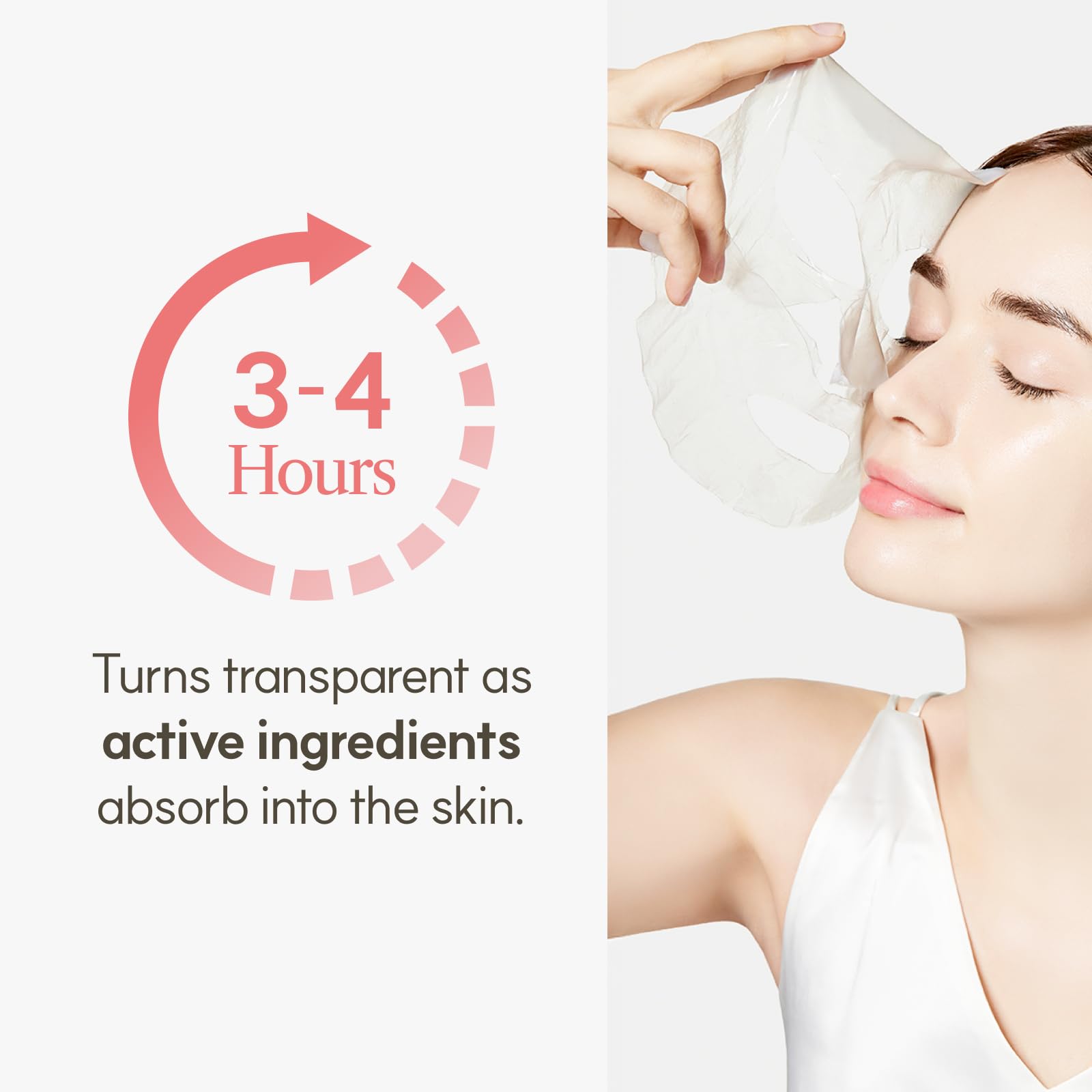 The Face Shop vegan collagen mask with hyaluronic acid for lasting hydration