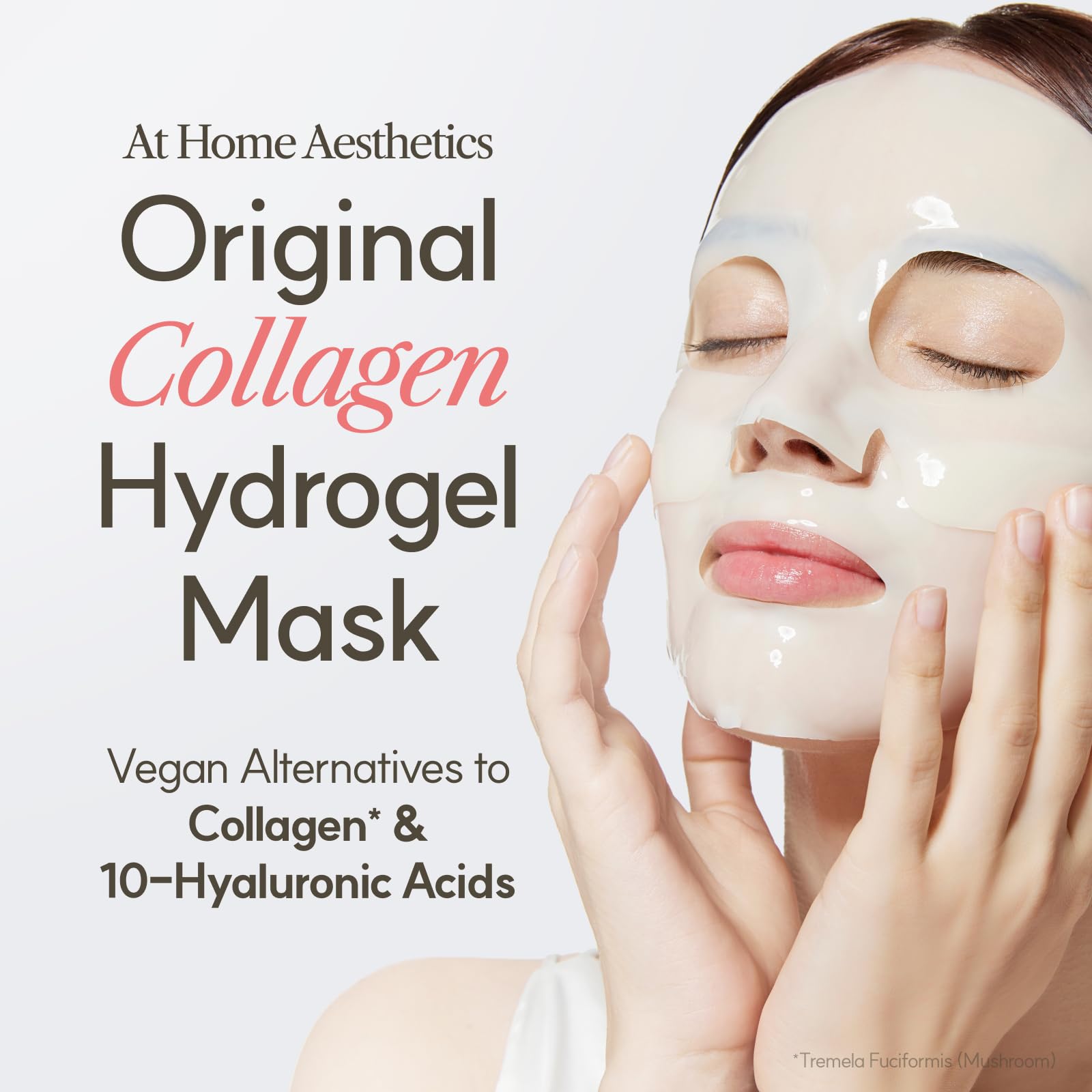 The Face Shop vegan collagen mask sheet application showing hydrated glow use
