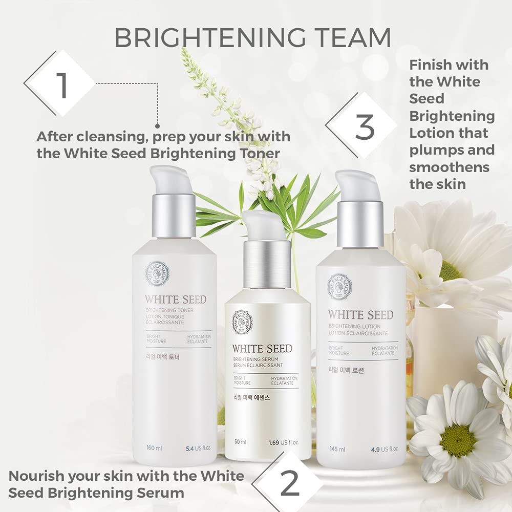 The Face Shop Whiteseed Serum ingredient list with white lupin seed extract