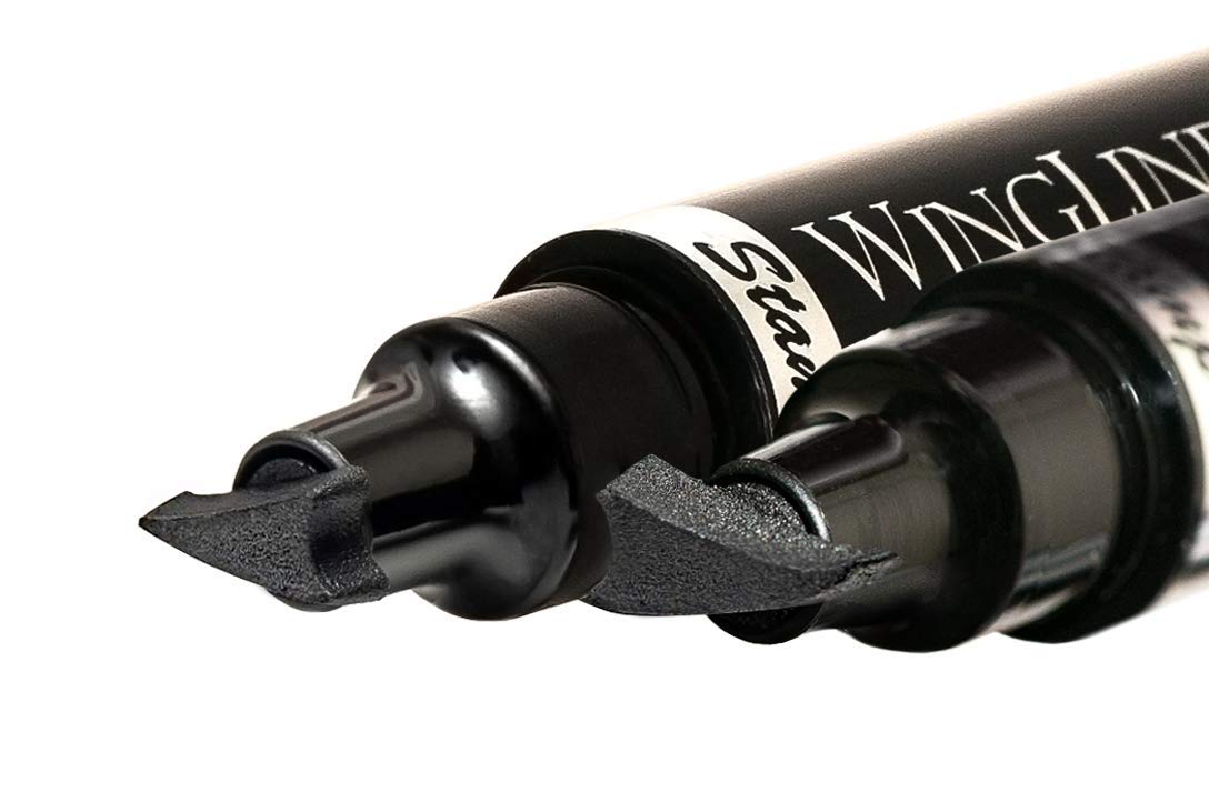 The Flick Stick Winged Eyeliner Stamp packaging highlights easy storage and reuse.