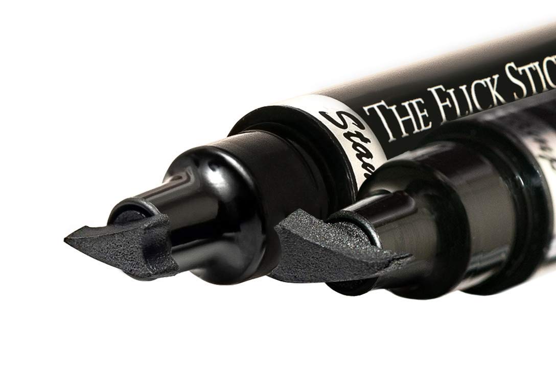 Smudge-proof test of The Flick Stick winged eyeliner stamp