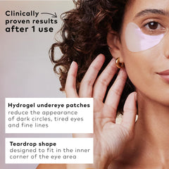 The Good Patch Brighten Up Under Eye Patches packaging indicating a six-patch set