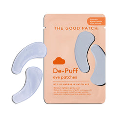 The Good Patch de-puff under-eye patches pack for multi-day routine.