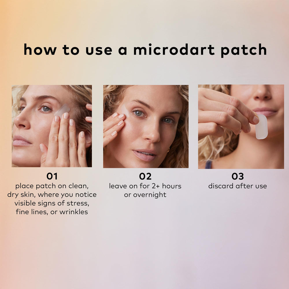 The Good Patch on clean skin demonstrates easy 2+ hour or overnight wear for maximum hydration.