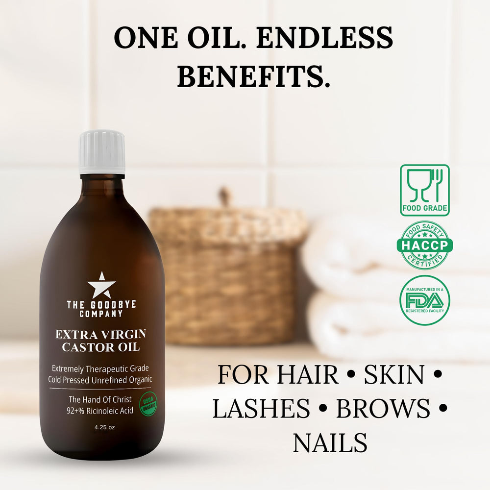 The Goodbye Company hexane-free label highlights clean, versatile use.