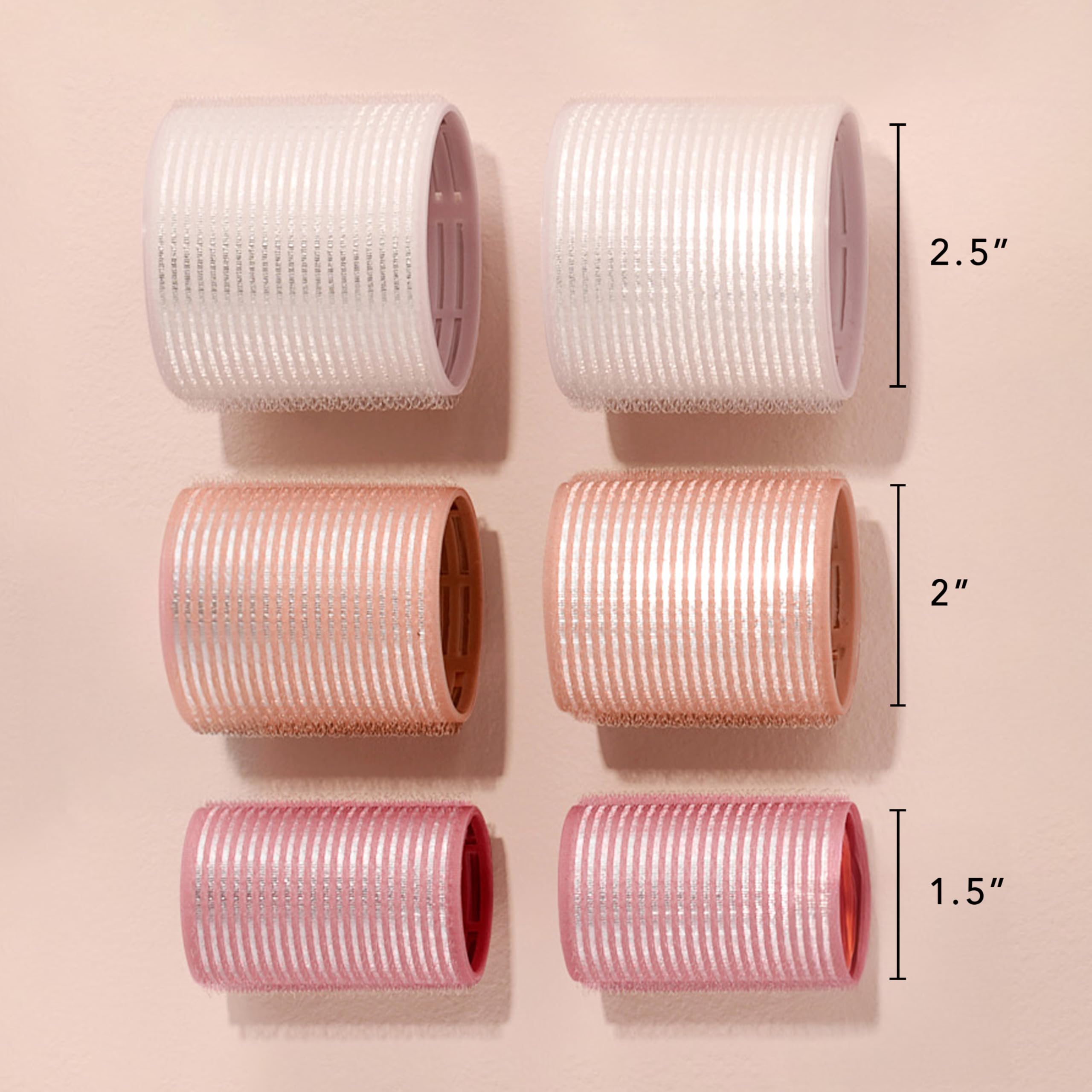 The Hair Edit ceramic core rollers in heat-styling mode create voluminous blowouts.