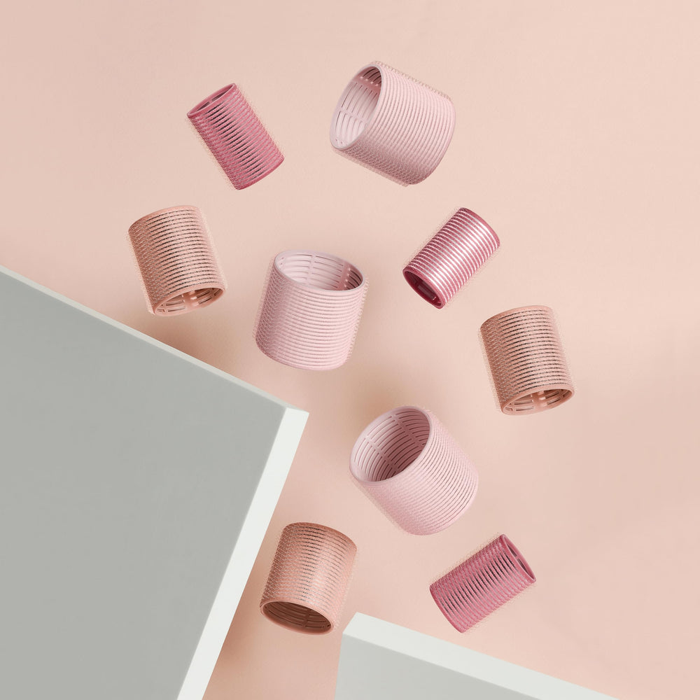 The Hair Edit ceramic rollers accumulate shine and smoothness across hair types.