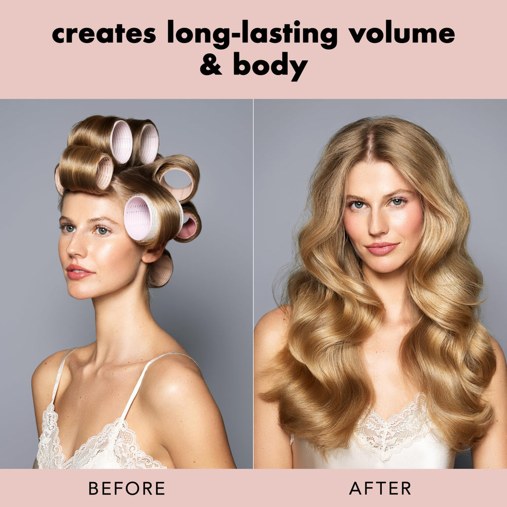 The Hair Edit ceramic core rollers three sizes layout demonstrates versatile styling options.