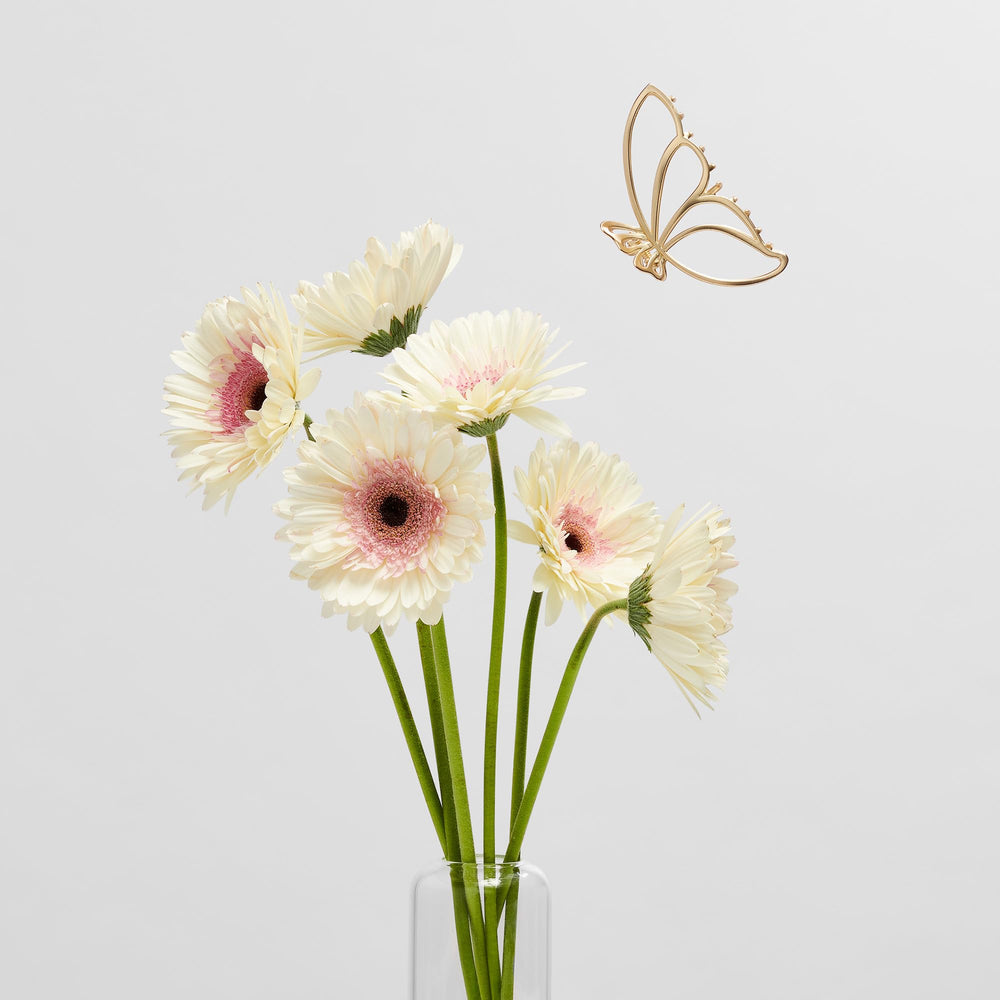The Hair Edit gilded wing clip hand hold shows secure grip during styling.