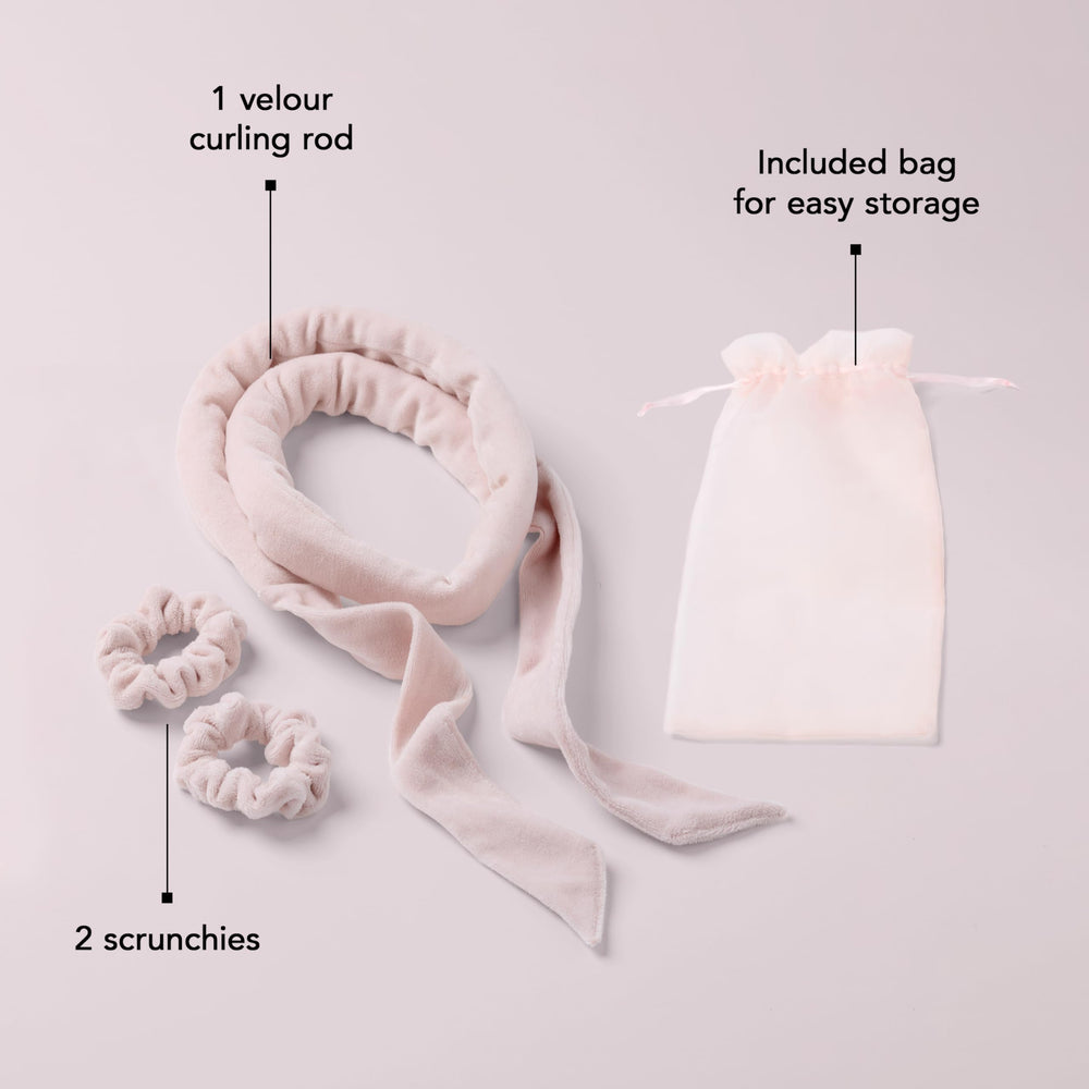 The Hair Edit storage bag keeps the kit organized for travel.