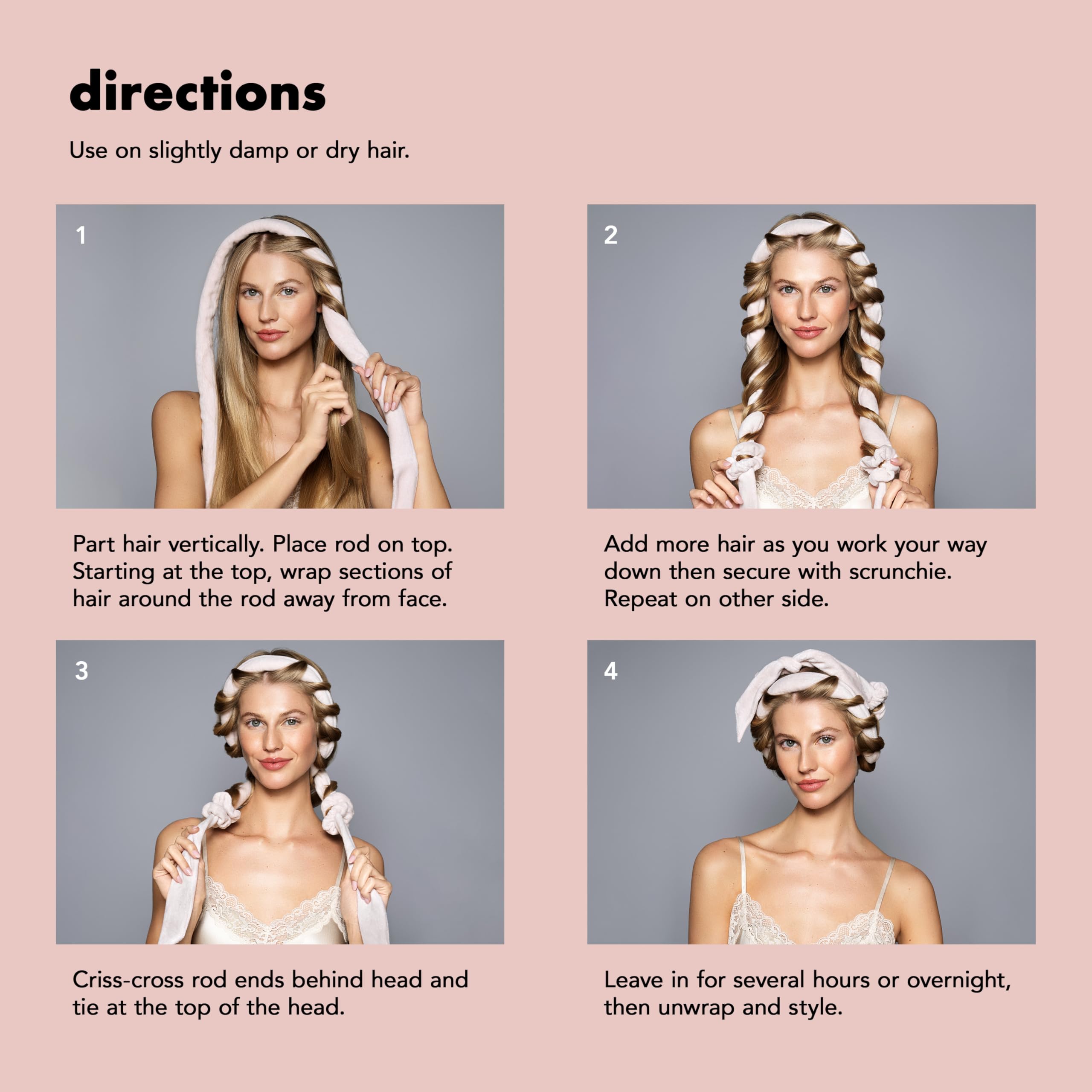 The Hair Edit velour scrunchies hold hair without slipping during styling.