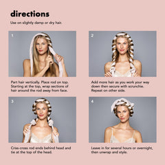 The Hair Edit velour scrunchies hold hair without slipping during styling.