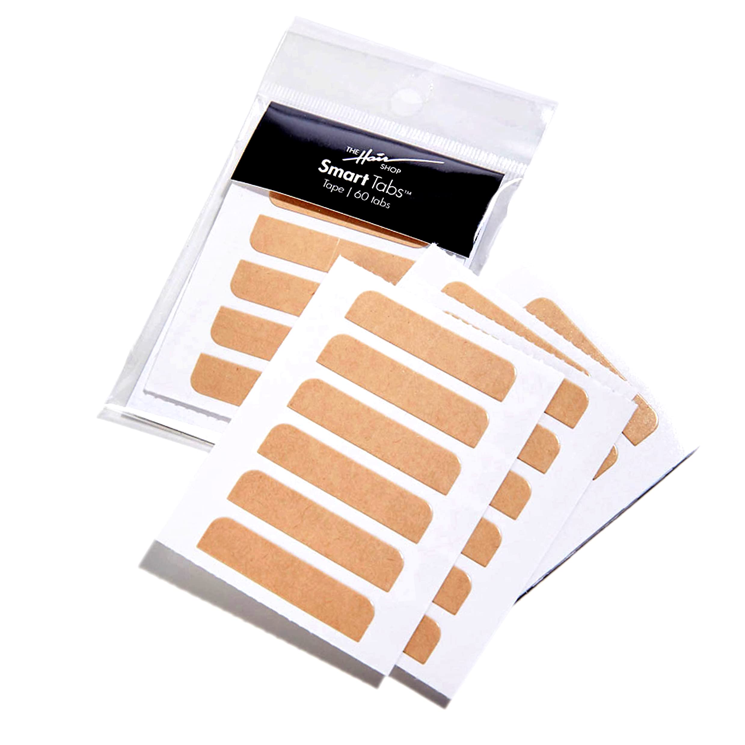The Hair Shop Smart Tabs muestra adhesión doble para extensiones seguras