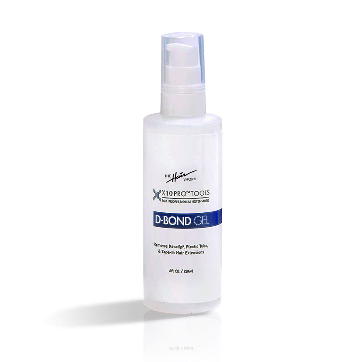 The Hair Shop X10 Pro-Tools D Bond Gel Remover bottle for easy bond removal