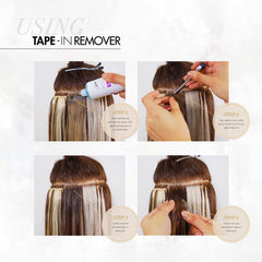 The Hair Shop X10 Pro-Tools remover cap enables precise, residue-free application.