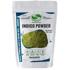 The Henna Guys Indigo Powder bag 400g for natural hair color and gray coverage