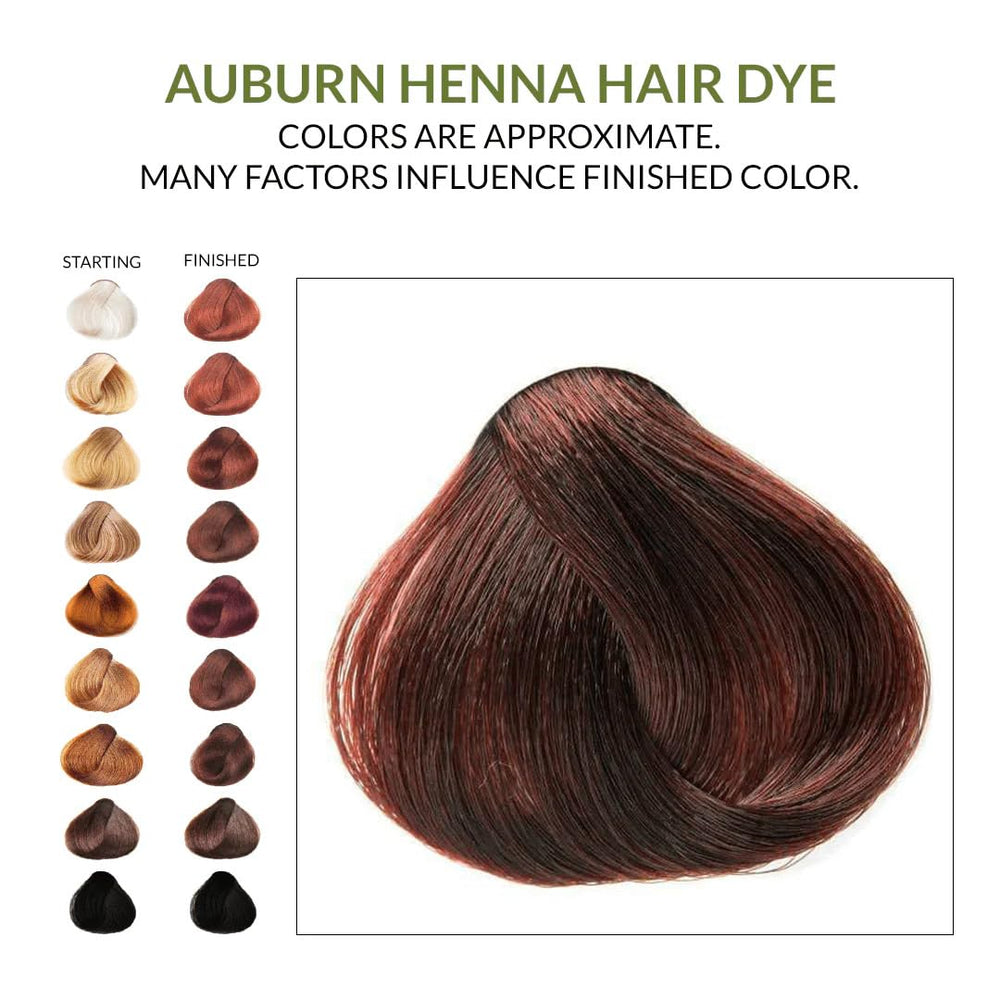 The Henna Guys natural plant-based dye ingredients emphasize chemical-free color options.