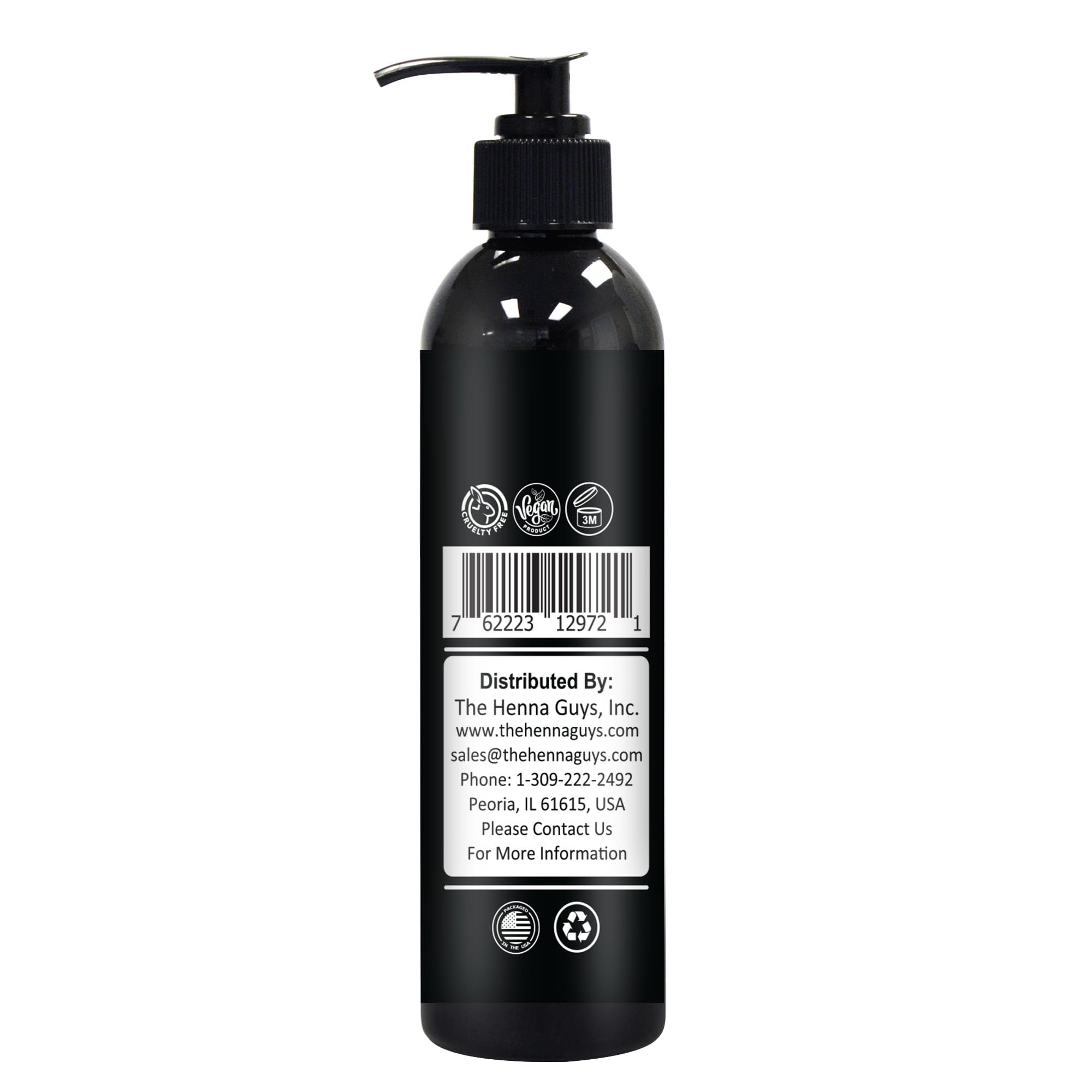 The Henna Guys pre shave oil applied before shaving for reduced friction and comfort.