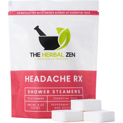 The Herbal Zen Head Hug steamers packaging shows a gift-ready relaxation set.