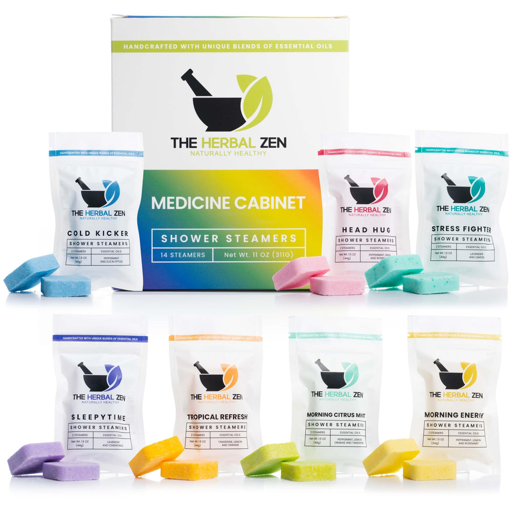 The Herbal Zen shower steamers variety-pack front view for an at-home spa routine