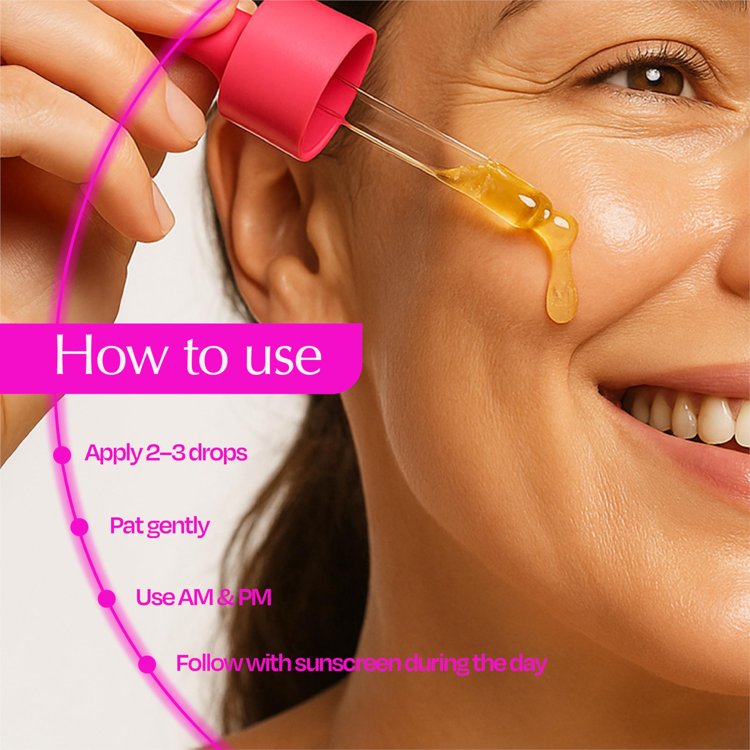 The Honey Code Bee Venom Serum label emphasizes vitamin C for brightness.