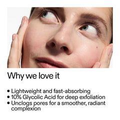 The INKEY List glycolic toner cotton pad demonstrates gentle exfoliation and oil control