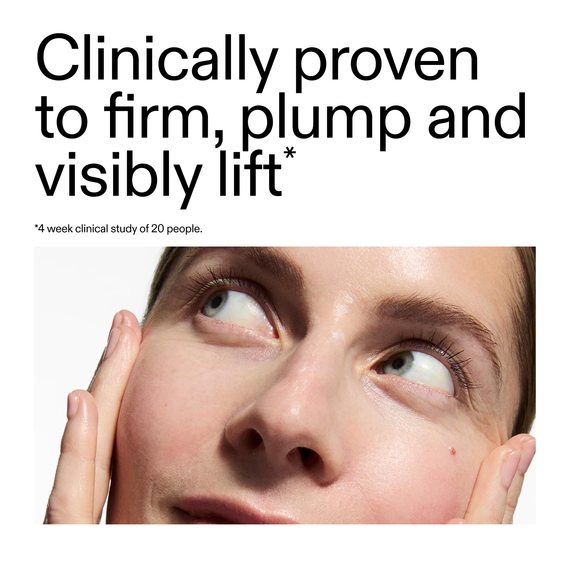 The INKEY List Bio-Active Ceramide Repairing and Plumping Moisturizer being applied to the face for renewal.