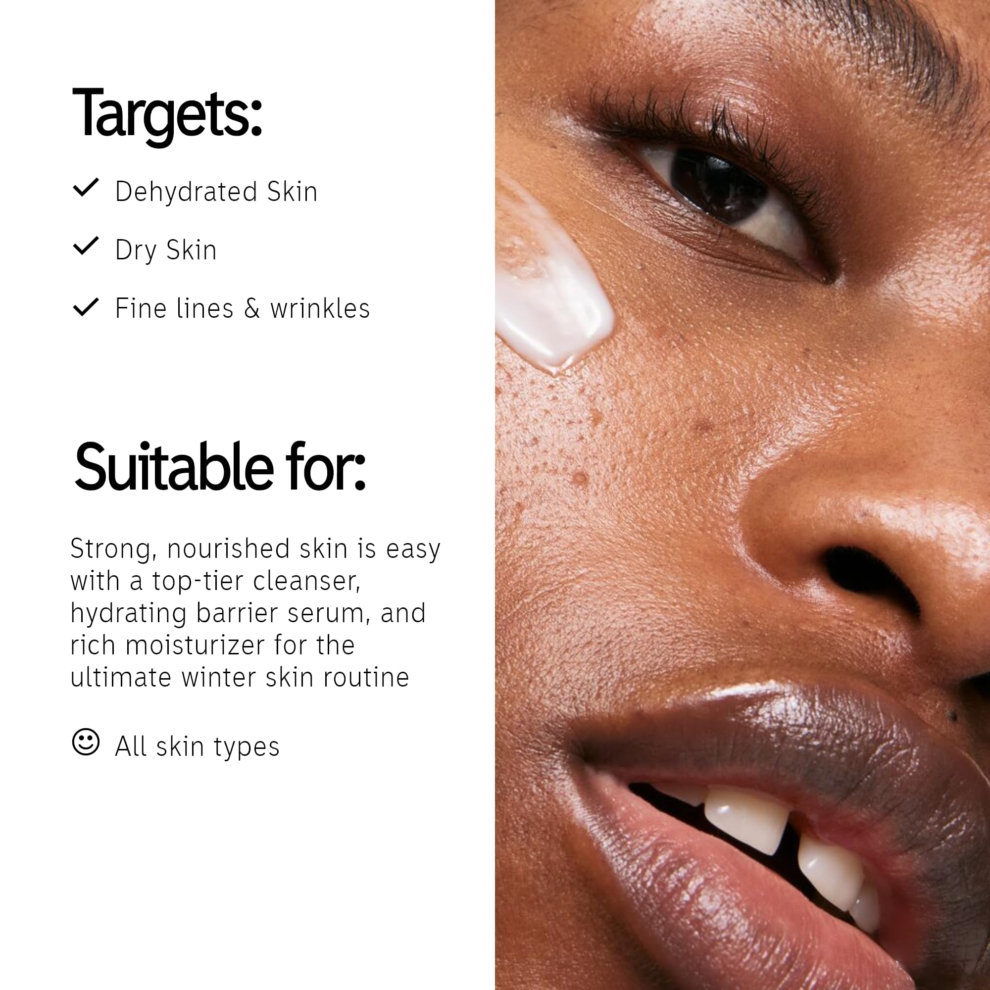 The INKEY List Bio-Active Ceramide Moisturizer jar smooths appearance while locking in moisture.
