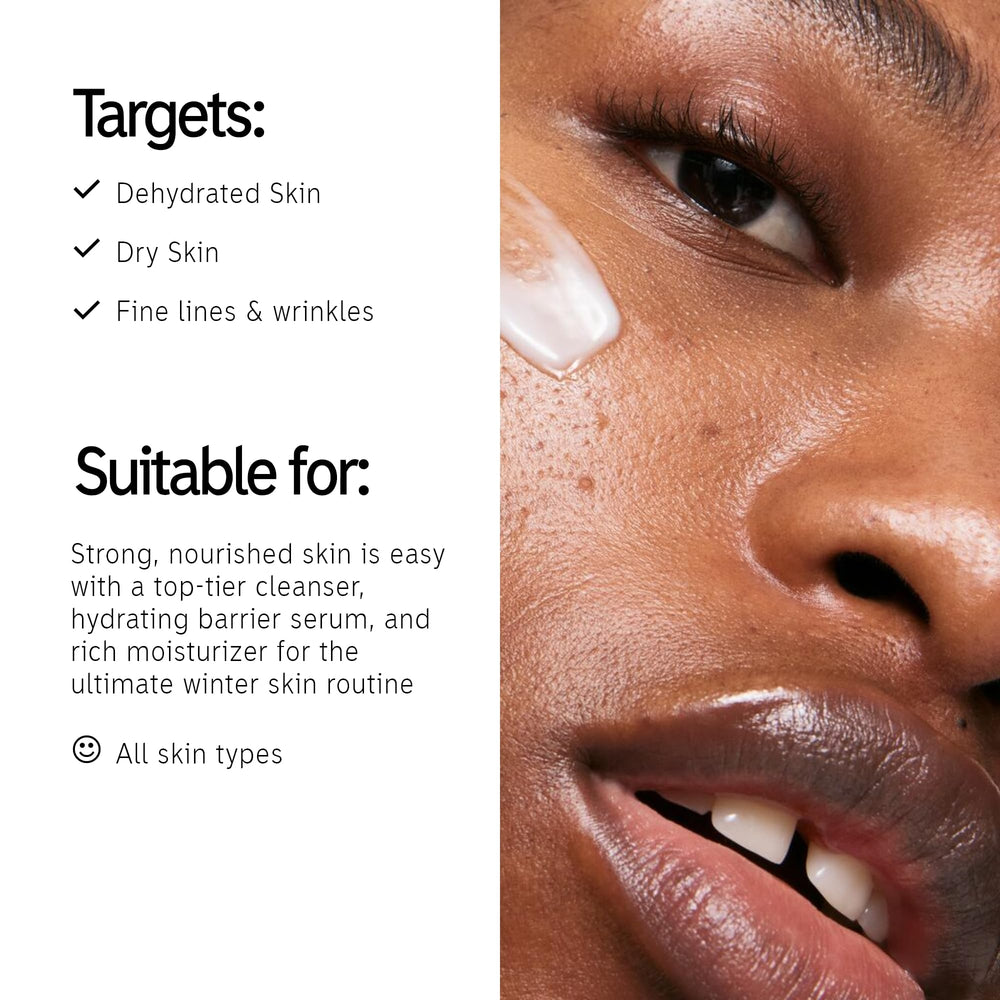 The INKEY List Bio-Active Ceramide Moisturizer jar smooths appearance while locking in moisture.