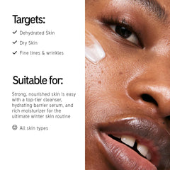 The INKEY List Bio-Active Ceramide Moisturizer jar smooths appearance while locking in moisture.