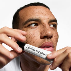 The INKEY List Caffeine Eye Cream Albizia Bark closeup brightening the under-eye