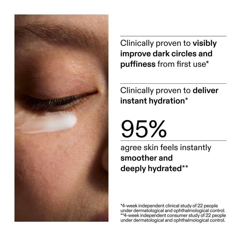 The INKEY List Caffeine Eye Cream non-greasy texture closeup