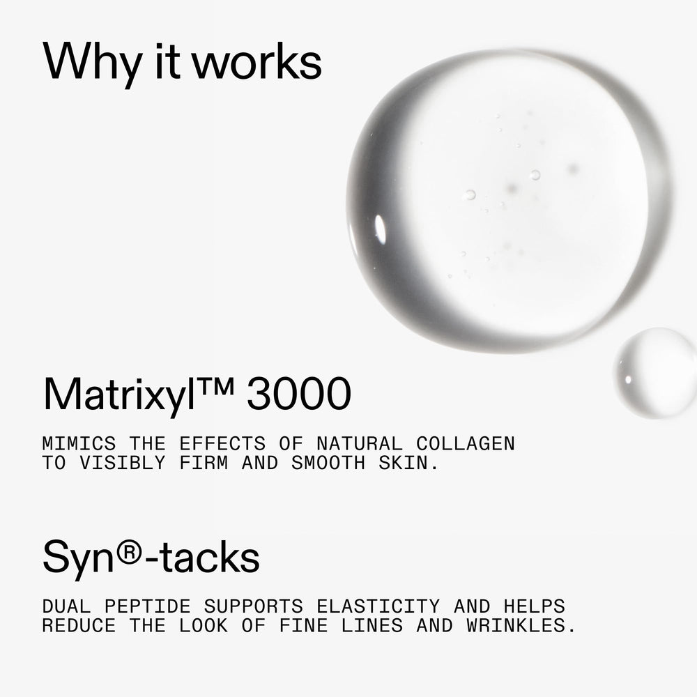 The INKEY List Collagen Peptide Serum in AM routine alongside SPF.