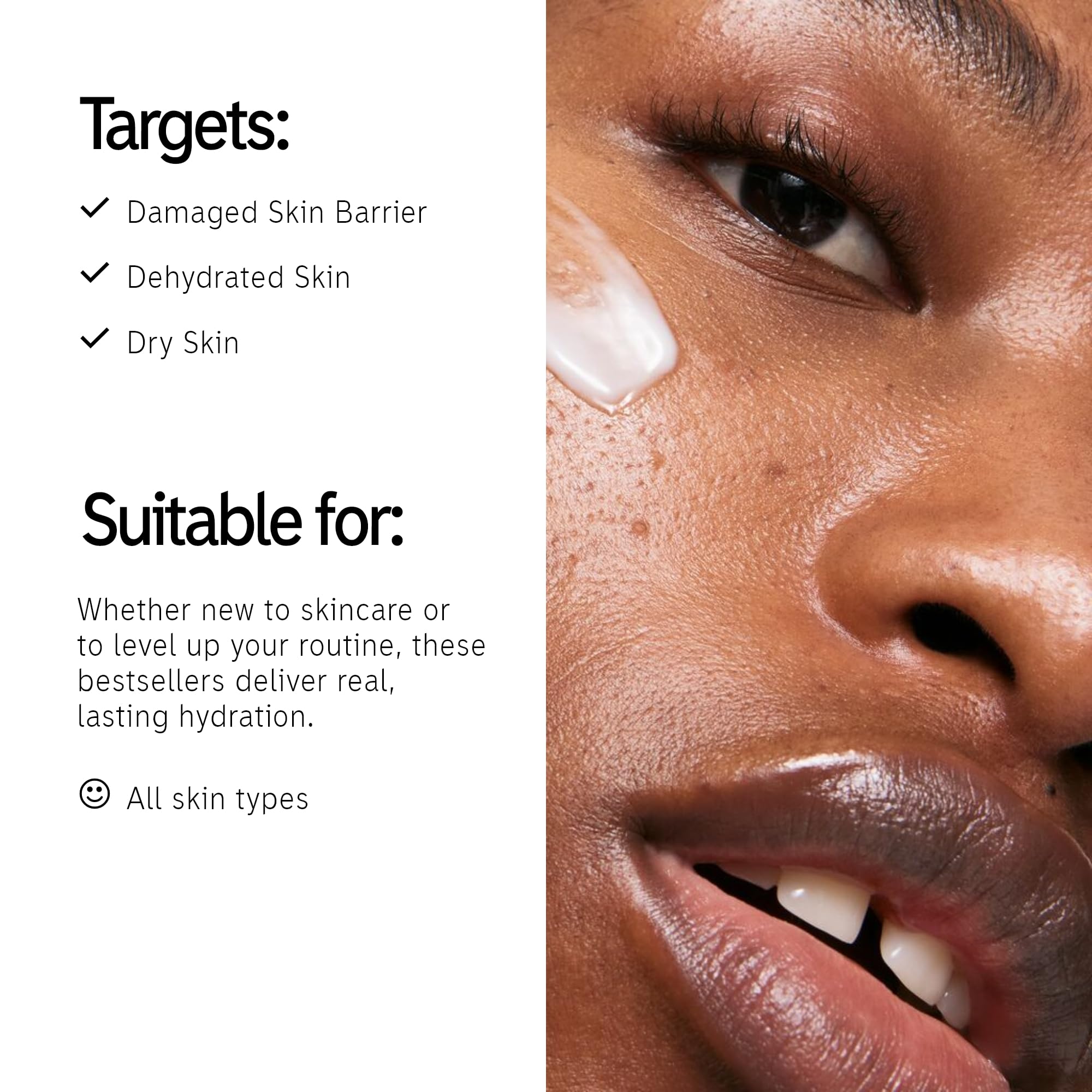 The INKEY List hydrating cream-to-milk cleanser texture appears refreshing and gentle.