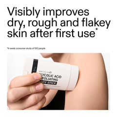 Fragrance-free label on The INKEY List Glycolic Exfoliating Body Stick