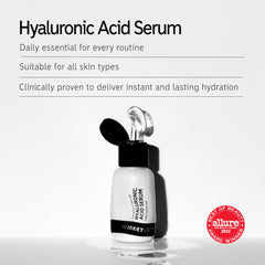 The INKEY List Hyaluronic Acid Serum Duo bottle pair ready for daily routine